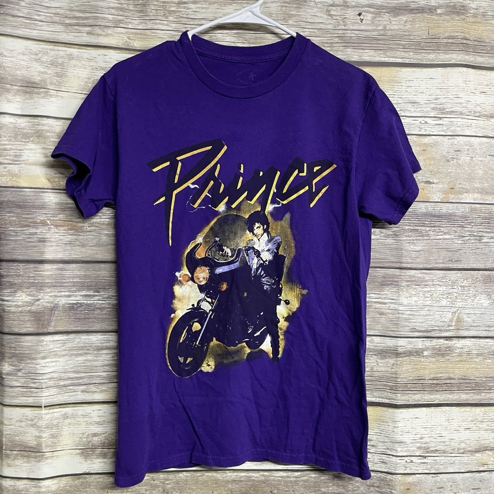 Prince Purple Rain Rock Band Music Tee Men's Small Retro Motorcycle Shirt‎